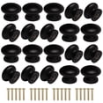 thumbnail image 1 of 20 Piezas de Perillas de Madera para Gabinete Cangder Negras 3.3 cm x 2.6 cm, 1 of 8