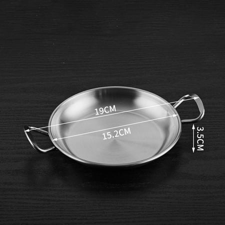 

BAMILL Stainless steel double-eared snack tray snack tray dried fruit tray thickened