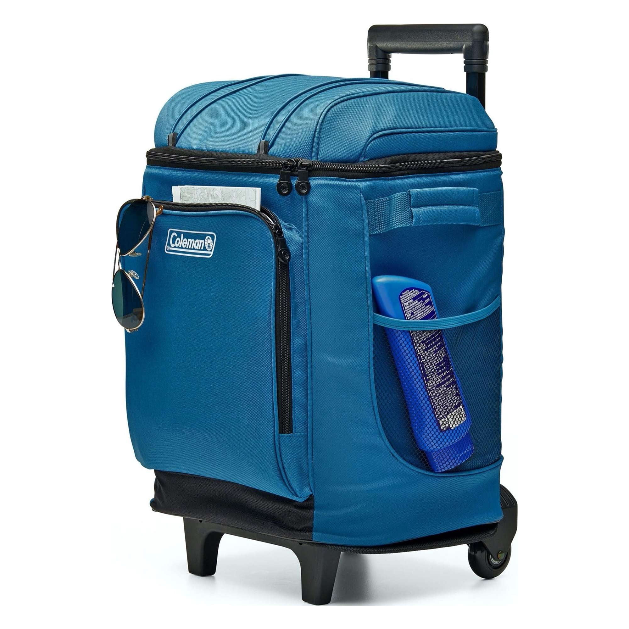 Coleman, Soft Cooler Bag, 42-Can, Ocean with Wheels - Walmart.com