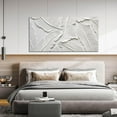 thumbnail image 4 of HFDF Leaf Art Wall Decor for Living Room White Abstract Pictures Wall Art for Bedroom Modern Home Office Wall Decor 14x11inch Framed, 4 of 6