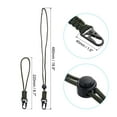thumbnail image 2 of Badge Lanyard with Sling Clip, Adjustable Necklace Wrist Cord Strap Metal Clasp for Keys Whistle, Olive 4 Pack, 2 of 5