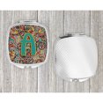 thumbnail image 4 of Letter A Retro Tribal Alphabet Initial Compact Mirror, 4 of 4