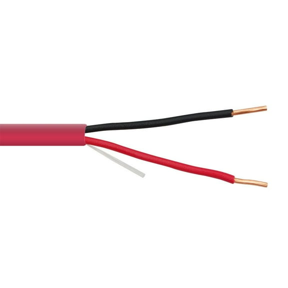 Cable Wholesale 10F5-02712TF 500 ft. 18 AWG & 2C FPLR Fire Alarm & Security Cable - Red