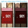 thumbnail image 4 of Uxcell 3 Inch Reflective Mailbox Number Sticker Decal Die Cut Classic Style Strong Self Adhesive, Silver Tone, 3 Pack, 4 of 5