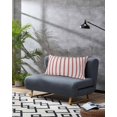 thumbnail image 3 of Red Striped Pillow Covers King Size, Red White Stripes Farmhouse Soft Bed Throw Pillowcases Breathable Cooling Long Lumbar Body Pillow Sham Cover for Bed Sofa 20''x40'', 3 of 7