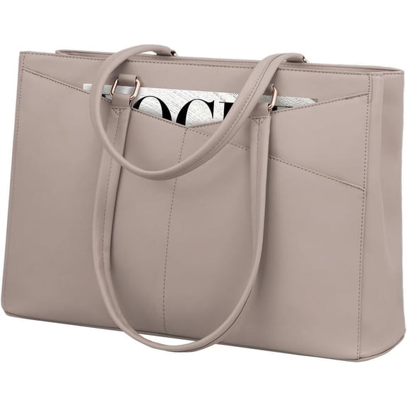 RKXQT Laptop Tote Bag for Women, Office Work Bag Briefcase fit for 15.6 inch Laptop, Large Capacity Teacher Computer Bag Handbag