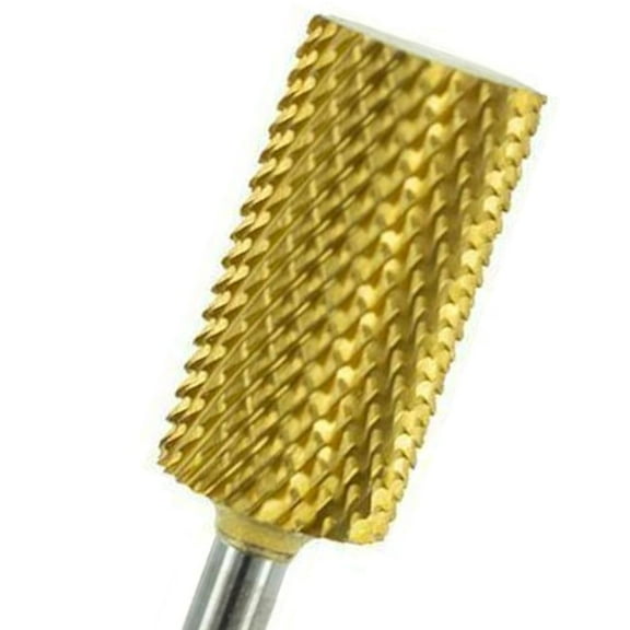 Medicool Gold Carbide Barrel Nail Filing and Shaping Bit for Manicure