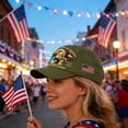 thumbnail image 6 of TOWED22 250 Anniversary USA Hat, Adjustable 250 Year American Anniversary Hat, Fully embroidered style E, 6 of 9