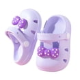 thumbnail image 3 of Girl Slippers Slippers For Toddlers 1 3 Years Breathable Summer Sandals Cute Cartoon Bow Design Lightweight Comfortable Shoes For Baby Girls Purple 160, 3 of 7