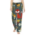 thumbnail image 2 of Lsque Cute Animal Forest Print Women's Pajama Pants, Lounge Pant - Comfortable Home Wear,Elastic Waistband, Stylish Design-Large, 2 of 9