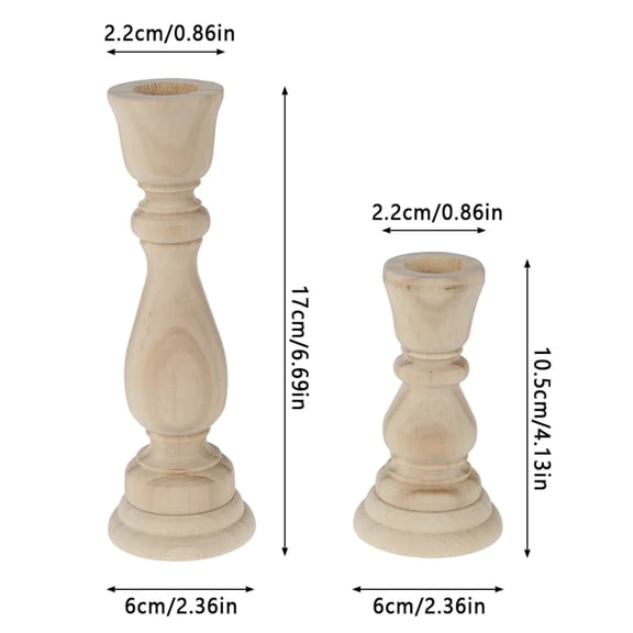 Wood Candle Holders,Wooden Candlestick Holders,Farmhouse Rustic Candle Holder Wooden Candlesticks Stand