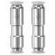 thumbnail image 1 of Uxcell Paquete de 2 Válvula de Retención Unidireccional de Latón y Plástico Niquelado de 3/10" para Aire/Gas [Gris Blanco], 1 of 7