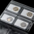 thumbnail image 5 of Coin Binder Pages, 3.86×3.3 inch Holders 10 Sheets Coin Collection Holders for Medallion Coin Stamp Currency Collecting Supplies, 5 of 5