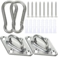 thumbnail image 1 of Ceiling Mount Swing Hanger Hammock Chair Hanging Kit for Outdoor Use Silver 8x5x3.5cm 1Set, 1 of 4