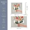 thumbnail image 2 of Yayeee Toggle Light Switch Wall Plate 2-Gang 4.56"x4.48" Decorative Outlet Cover, Yellow Cute Flower, 2 of 7