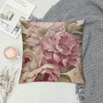 thumbnail image 2 of Creowell   Shabby Chic Pillow Covers, Vintage Modern Flower Throw Pillow Covers, Decorative Floral Rose Pillowcases for Bedroom Living Room Sofa White, 2 of 5