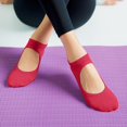 thumbnail image 2 of WMNTST Womens Socks With Grips Low Cut Hollow Yoga Sock Dancing Breathable Sport Exercise Workout Socks, 2 of 3