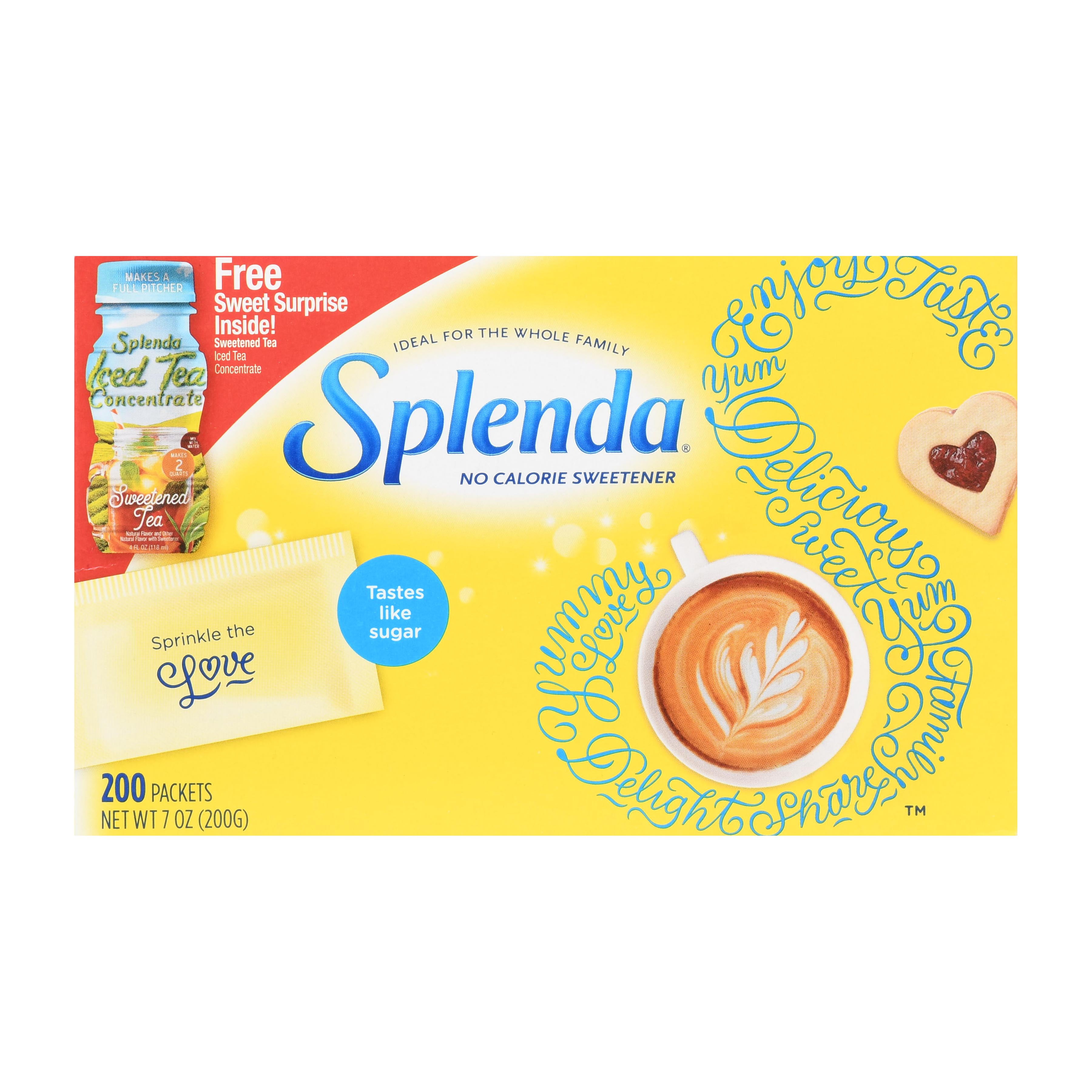 (200 Packets) Splenda No Calorie Sweetener Packets