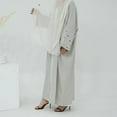 thumbnail image 3 of Abayas pour Femmes Musulmanes avec Hijab, Robes de Prière Islamiques pour l'Aïd pour Femmes, Abaya Ouverte pour Filles, 3 of 12