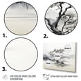 thumbnail image 3 of Designart "Tree Monochrome Ink euphony I" Floral Canvas Print, 3 of 5
