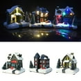 thumbnail image 2 of PENGXIANG Luminous LED Light Snow House Display Mold Home Christmas Decor Ornament Gift, 2 of 11
