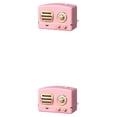 thumbnail image 3 of Bearachild Mini humidificadores Forma de radio Humidificación de aire de Dispositivo de humectación silencioso Dormitorio Empresa Dormitorio Rosado 2Conjunto, 3 of 6