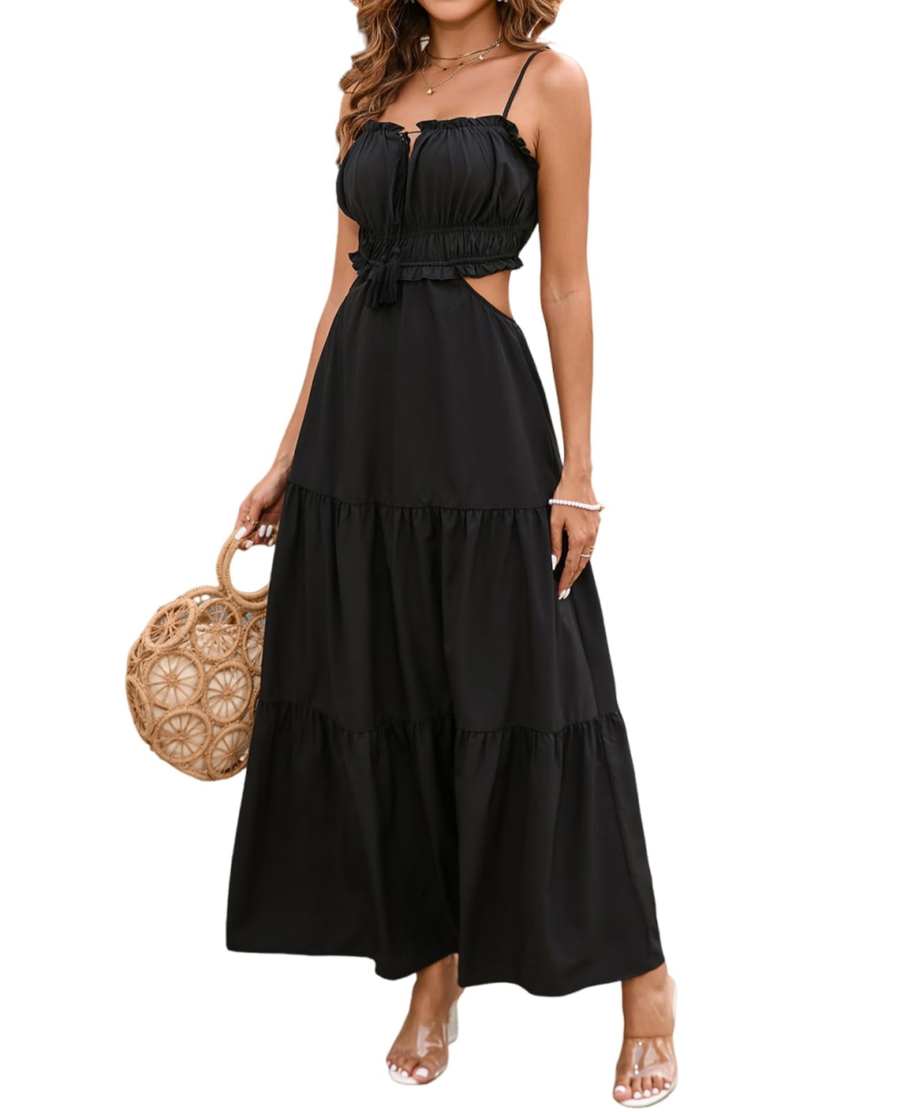 Vestido De Verano Para Mujer, Estilo Bohemio, Tirantes