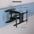 thumbnail image 4 of ProMounts Premium Articulating/Full Motion TV Wall Mount for 42 to 82 inch TVs Holds up to 100 lbs, 4 of 6