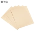 thumbnail image 3 of Unique Bargains Blank Greeting Cards,50pack Favor Decor Foldable Card ,Yellow Pearlescent Paper, 3 of 5