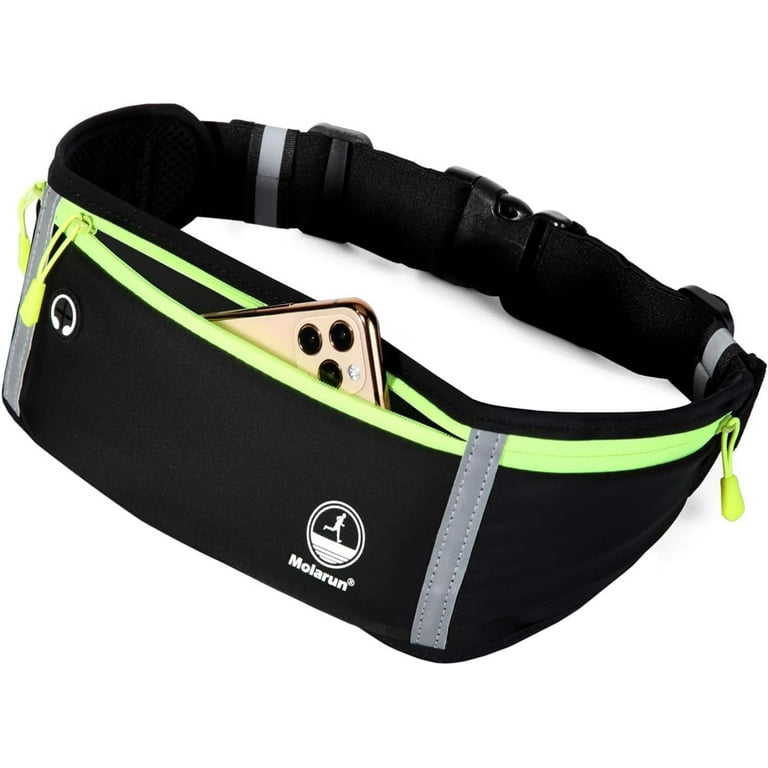 Slim Running Belt Fanny Packs for Women Men Running Fanny Pack Waist Pack Runners Belt Bag Money Belt Phone Holder for Running Sports Hiking Traveling Black Walmart