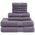 thumbnail image 1 of Madison Park Signature 8-Piece Cotton Towel Set in Light Purple, 1 of 9