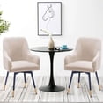 thumbnail image 2 of Andeworld Swivel Chairs Set of 2 Modern Upholstered Dining Chairs Arm Chair Living Room Accent Chairs Office Club Guest Brige, 2 of 5