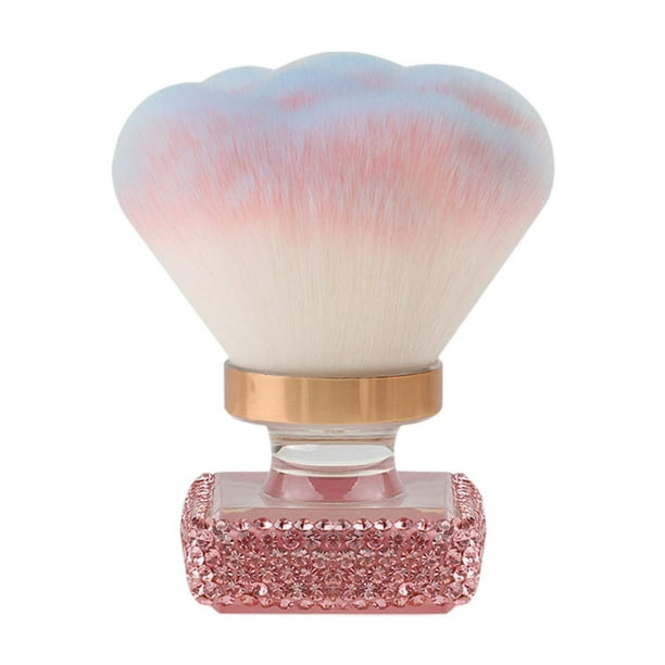 Pincel de maquillaje Pincel para esculpir Pincel para polvo de uñas Mango corto Cómodo Rosa