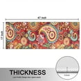 thumbnail image 5 of Kitchen Rugs Sets Of 2,Red Pioneer Flower and Paisley Pattern Anti Fatigue Kitchen Mat Rugs Non Slip Washable,Decorative Kitchen Floor Mats for Kitchen,Sink,Laundry,17"X47", 5 of 5