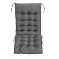 thumbnail image 4 of Bxaolu Rocking Chair Cushions - Indoor Office Dining Chair Cushion, 1 Pack Garden High Back Chair Cushions, Lounger Chair Pad, 19.7"x43.3", Gray, 4 of 7