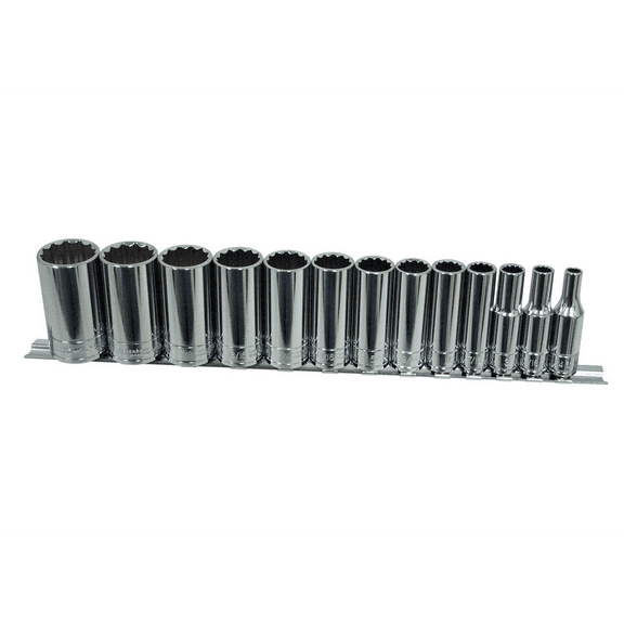 K-Tool 22401 13-pc 3/8" Drive 12-Point Deep Fractional SAE Socket Set