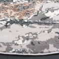 thumbnail image 3 of SAFAVIEH Alenia Crawford Abstract Area Rug, Grey/Blue, 6'7" x 6'7" Round, 3 of 7