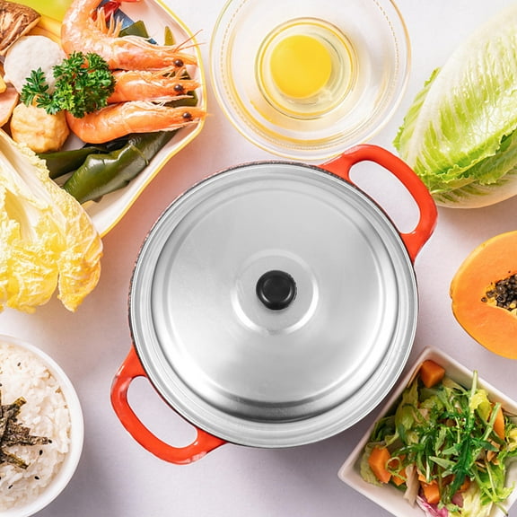 FONWILYO Aluminum Lids for Pots 1Set Silver Round Universal Lid for Cooking Home Use