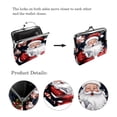thumbnail image 3 of Santa Claus Stylish Women's Coin Purse - 0.7 Microfiber Zinc Alloy Jaws, 4.3x4.7 in/11x12 cm Size - Durable Construction and Trendy Design!, 3 of 7