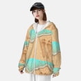 thumbnail image 3 of Lsque Beach Footprint Pattern UPF 50+ Lightweight Sun Protection Men's Women's Long Sleeve Shirt, Hoodie Performance -Medium, 3 of 7