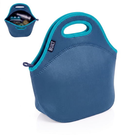 Built Gourmet Getaway Lunch Bag - Insulated Neoprene Tote Bag, Celestial Blue