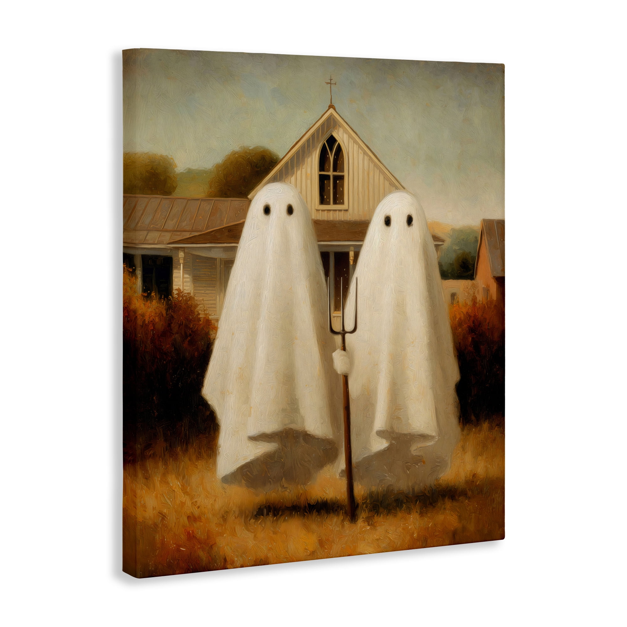 American Gothic Ghosts Canvas Wall Art, design by Arlington Prints