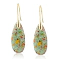 thumbnail image 1 of Pendientes BOBOXZSZD con piedras curativas naturales tipo argolla, 1 of 4