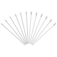 thumbnail image 1 of Uxcell 12 Pcs Palillos de Cóctel de Acero Inoxidable 4.33" Palillos de Martini Palillos de Fruta Esquineros Metálicos Reutilizables Plateados, 1 of 7