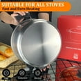 thumbnail image 6 of START MAKERS 26cm Stainless Steel Stock Pot with Steamer Basket and Glass Lid, 6 Quart Soup Pot for Gas and Induction Stove, 6 of 8