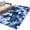 White Dark Blue, variant on 4'x6' Area Rugs, Blue Spring Floral Indoor Outdoor Area Rug for Living Room Bedroom, Summer Botanical Flowers Abstract Washable Bathroom Rugs Kitchen Floor Carpet Mats Home Decor Aesthetic