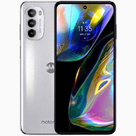 Motorola Moto G82 DUAL SIM 128GB ROM + 6GB RAM (GSM ONLY | NO CDMA) Factory Unlocked 5G Smartphone (White Lily) - International Version