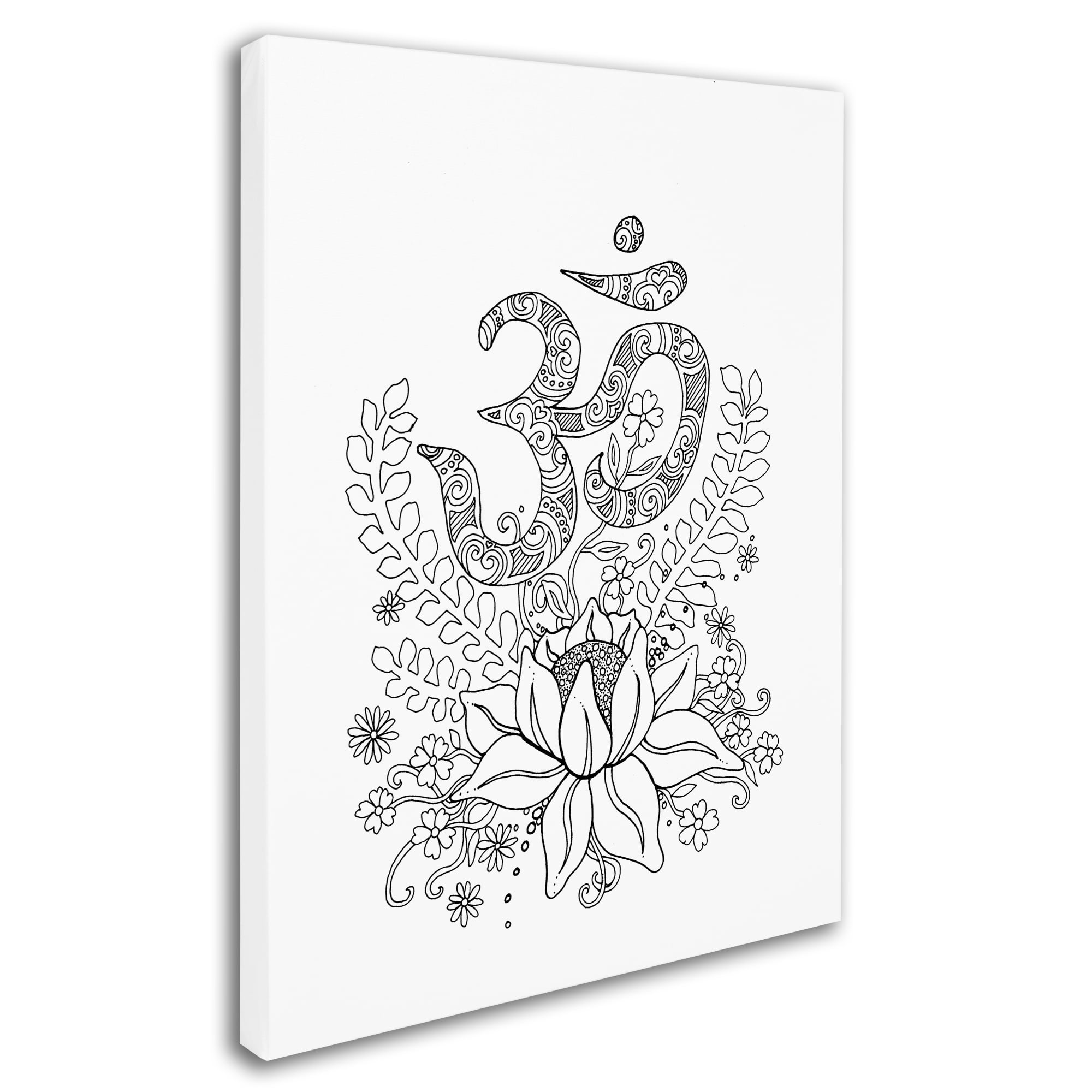 Trademark Fine Art 'Om' Canvas Art by Kim Kosirog