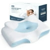 Osteo Cervical Pillow for Neck Pain Relief, Hollow Design Odorless Memory Foam Pillows with Cooling Case, Adjustable Orthopedic Bed Pillow for Sleeping, Contour Support for Side Back Stomach Sleepers