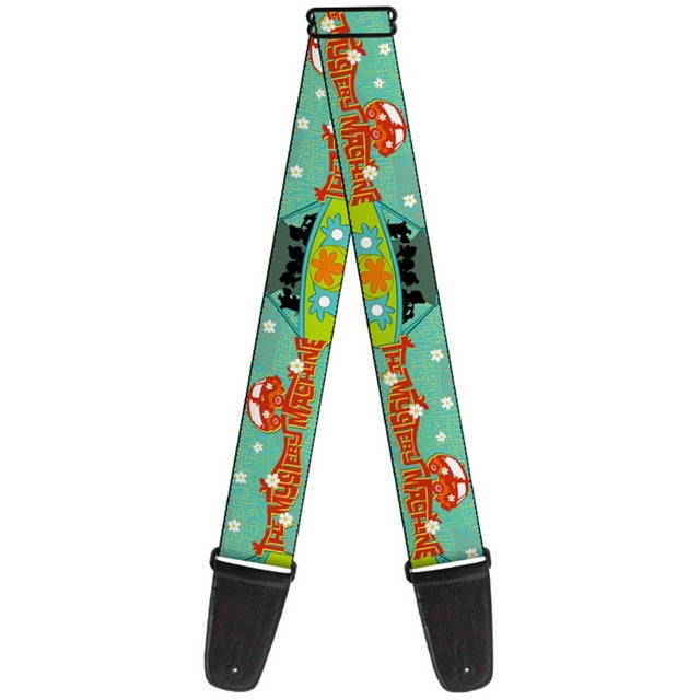 Buckle-Down GS-WSD005 Guitar Strap - Scooby Doo Group in THE MYSTERY MACHINE, 2" Wide & 29-54" Length